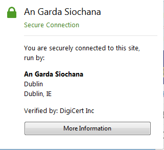 Mozilla Firefox Ceriticate Information
