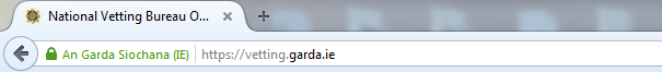 Mozilla Firefox Address Bar showing Padlock